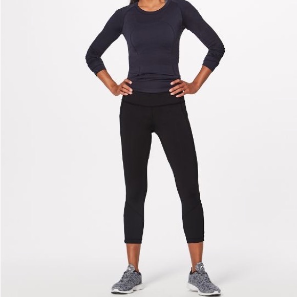 lululemon athletica Pants - Lululemon pace rival run crop 22” 6 in black